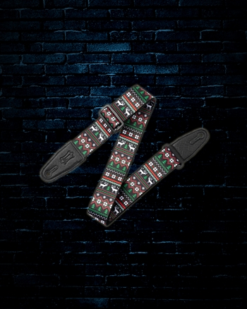Levys 2" Christmas Guitar Strap - Ugly Sweater