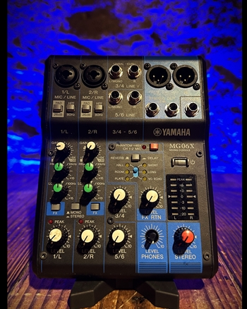 Yamaha MG06X 6-Channel Analog Mixer *USED*