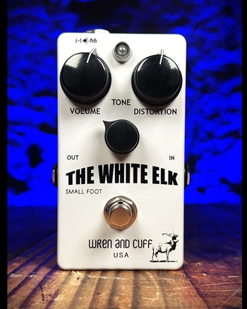 Wren And Cuff White Elk Small Foot Fuzz Pedal *USED*