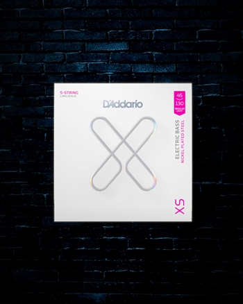 D'Addario XS Nickel Long Scale 5-String Bass Strings - Regular Light (45-130)