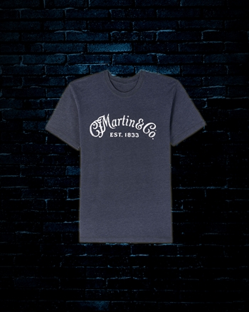 Martin Retro T-Shirt - Navy (Large)