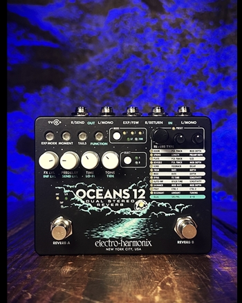 Electro-Harmonix Oceans 12 Dual Stereo Reverb Pedal *USED*