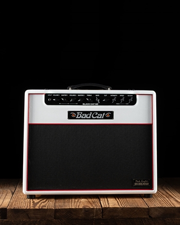 Bad Cat Mod Shop Mark Sampson Black Cat 30 Watt 1x12" Guitar Combo - White Bronco