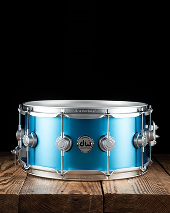 Drum Workshop 6.5"x14" Collector's Series SSC Maple Snare Drum - Laser Blue Metallic