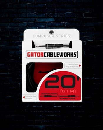 Gator 20' Composer Series Straight to Straight Instrument Cable