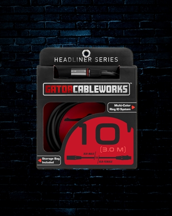 Gator 10' Headliner Series XLR Microphone Cable