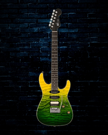 Charvel Pro-Mod Plus Dinky DK24 HSS 2PT EB QM - Zombie Fade