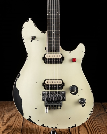 EVH Limited Edition Wolfgang Special Striped Series - Distressed Ivory