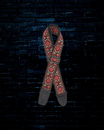 LM FF-15 - 2" Retro Jacquard Guitar Strap - Tapestry
