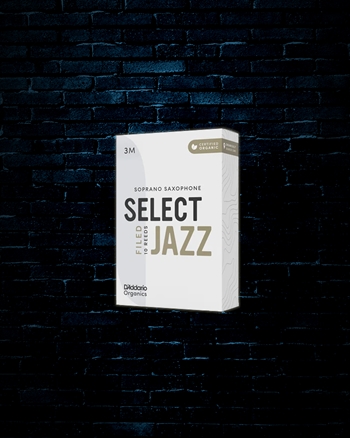 D'Addario Organic Select Jazz Filed Soprano Saxophone Reeds (10 Pack) - 3 Medium