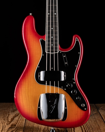 Fender Rarities Flame Ash Top '60s Jazz Bass - Plasma Red Burst *USED*