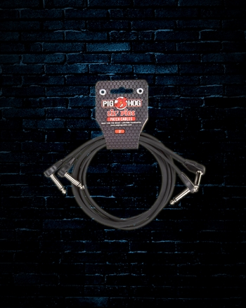 PigHog Lil Pigs 3' Low Profile Patch Cables (2 Pack)