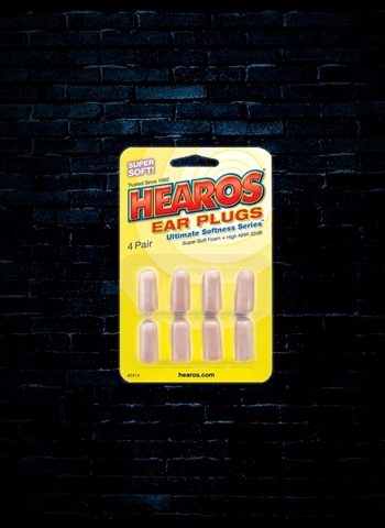 Hearos Ultimate Softness Ear Filters 32dB NRR - 4 Pair