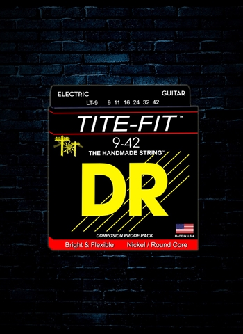 DR LT-9 Tite-Fit Nickel Plated Electric Strings - Lite (9-42)