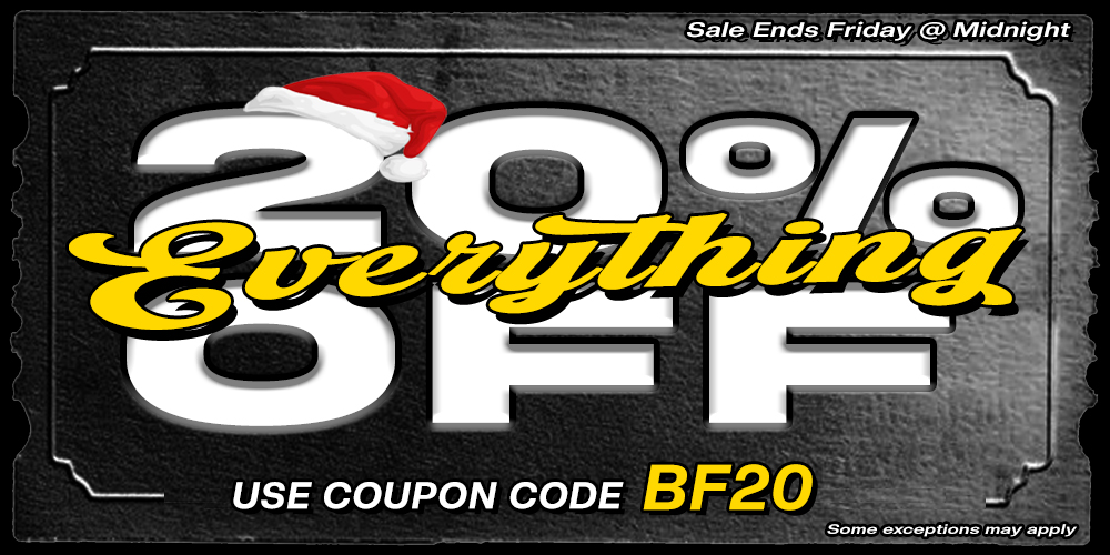 Black Friday 20% Off Coupon!