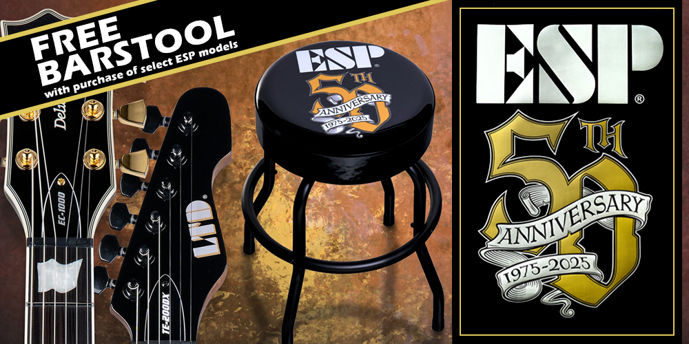 Free ESP 50th Anniversary Barstool!