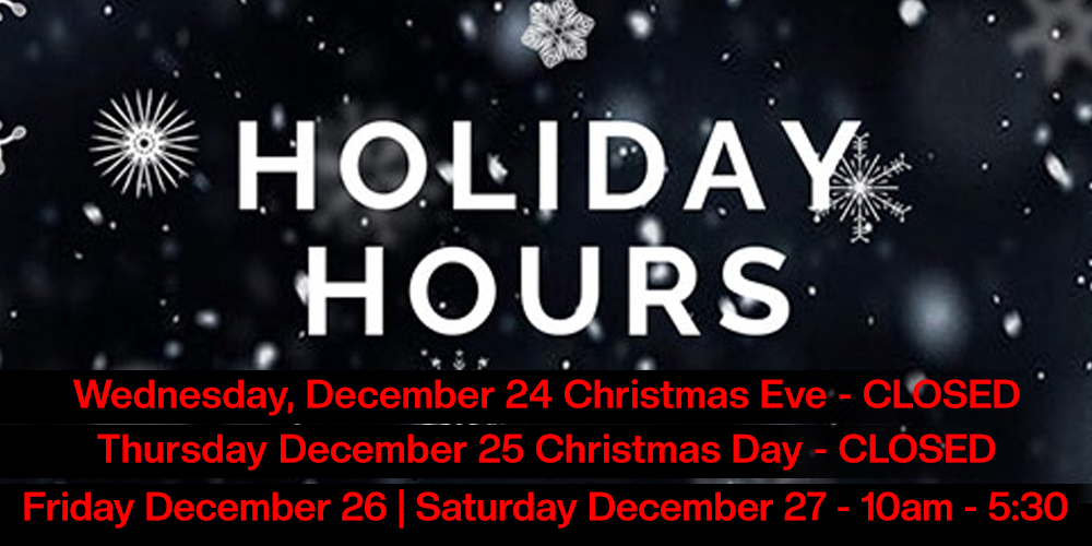 N Stuff Holiday Hours!